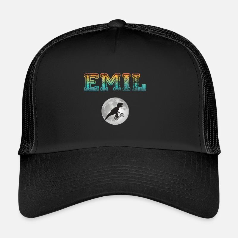 EMIL - Beau prénom de garçon avec dinosaure Casquette trucker 