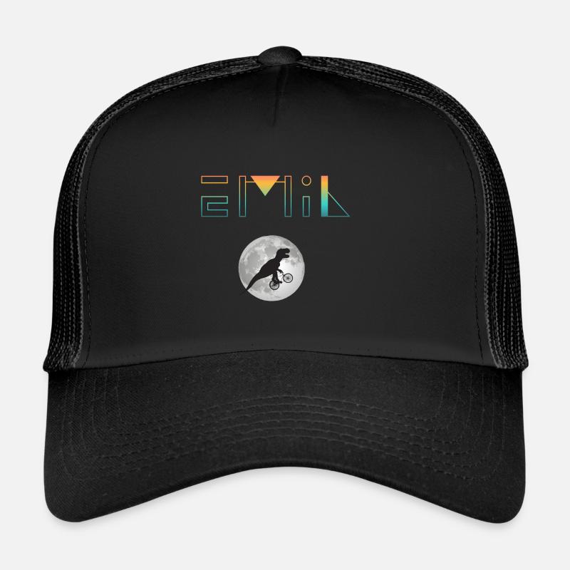 EMIL - Beau prénom de garçon avec dinosaure Casquette trucker 