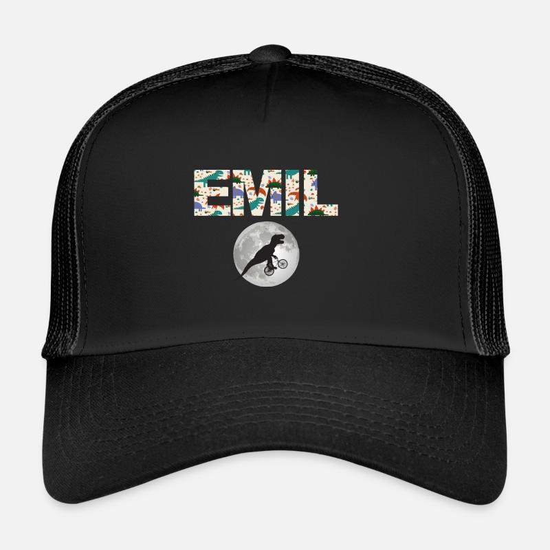 EMIL - Beau prénom de garçon avec dinosaure Casquette trucker 