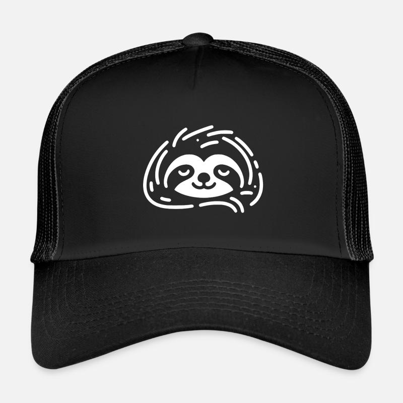 Mignon paresseux endormi Restez au frais Casquette trucker 