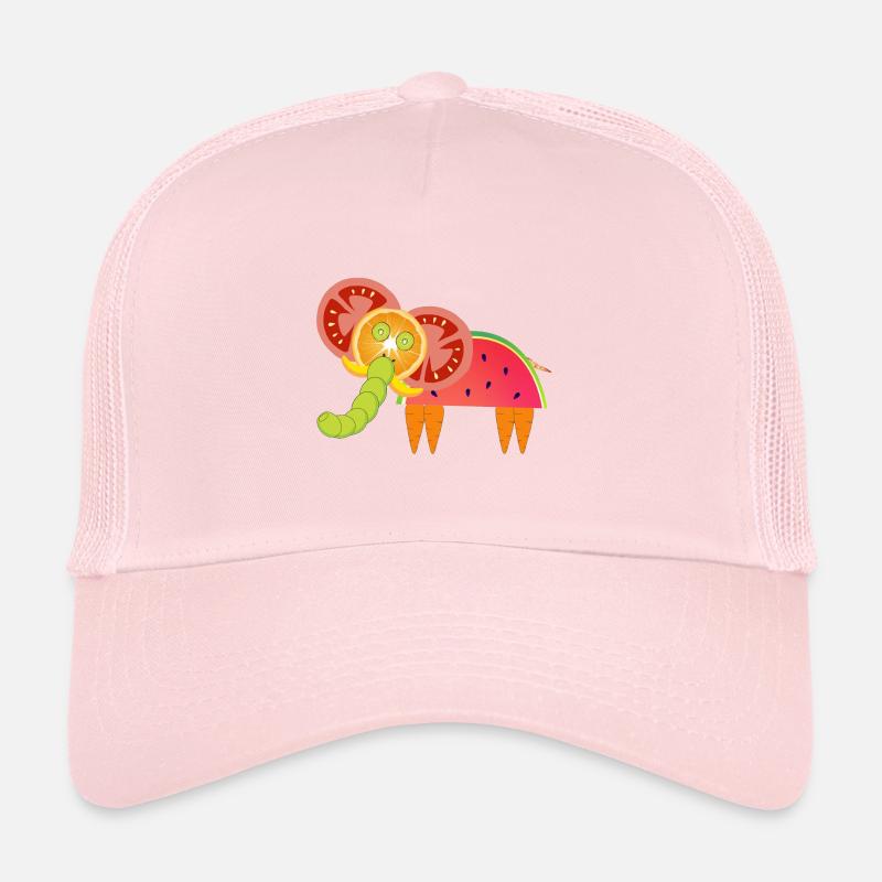 éléphant végétarien Casquette trucker 