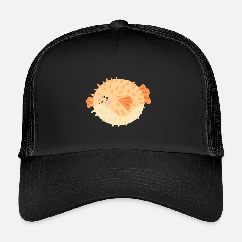 Kugelfisch - Trucker Cap - Schwarz/Schwarz