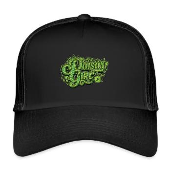 Green Poison Girl - Casquette trucker  - noir/noir - Devant