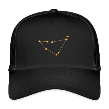 Constellation Capricorn - Trucker Cap - black/black - Front
