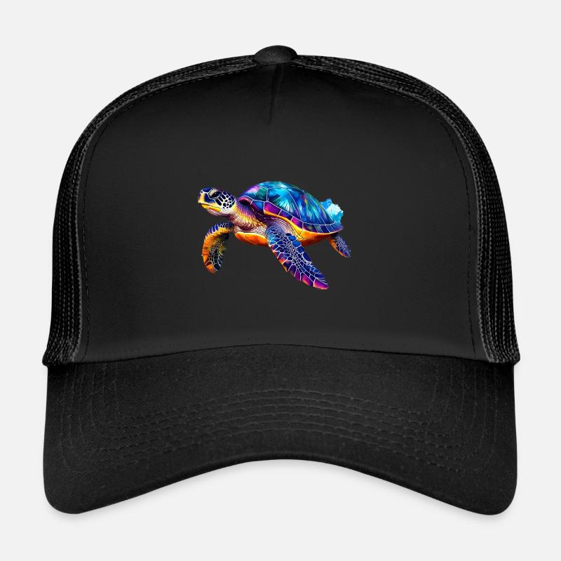 Tortue, Graffiti, Coloré, Peinture Casquette trucker 