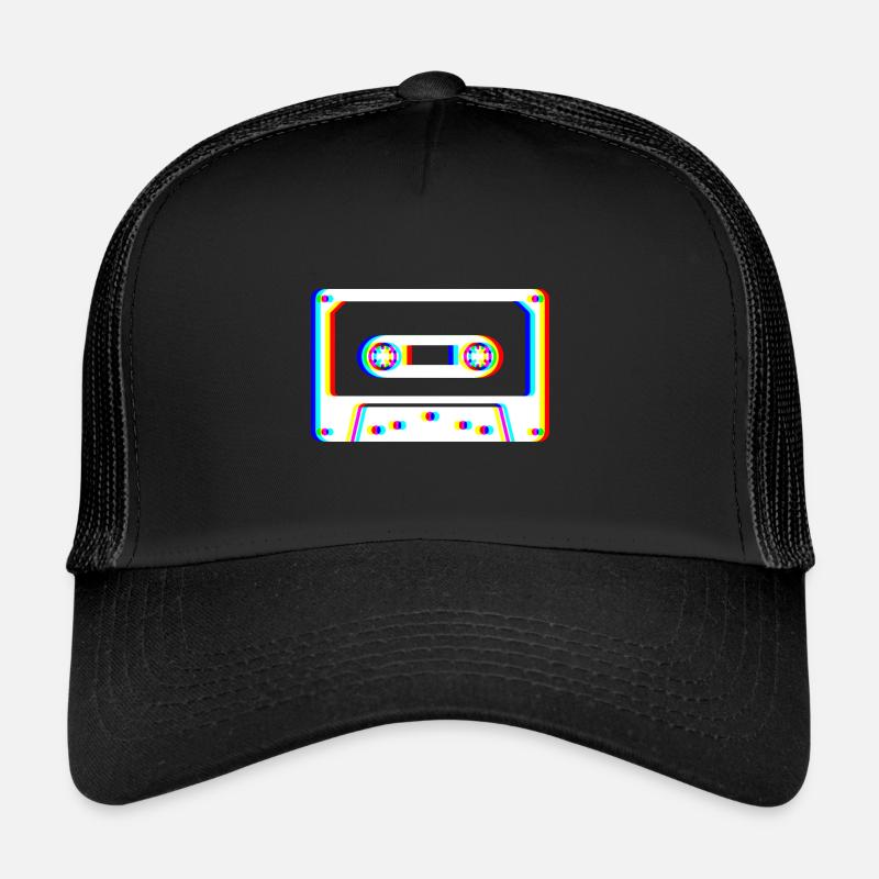 Glitch Kassette – Retro Tape Trucker Cap