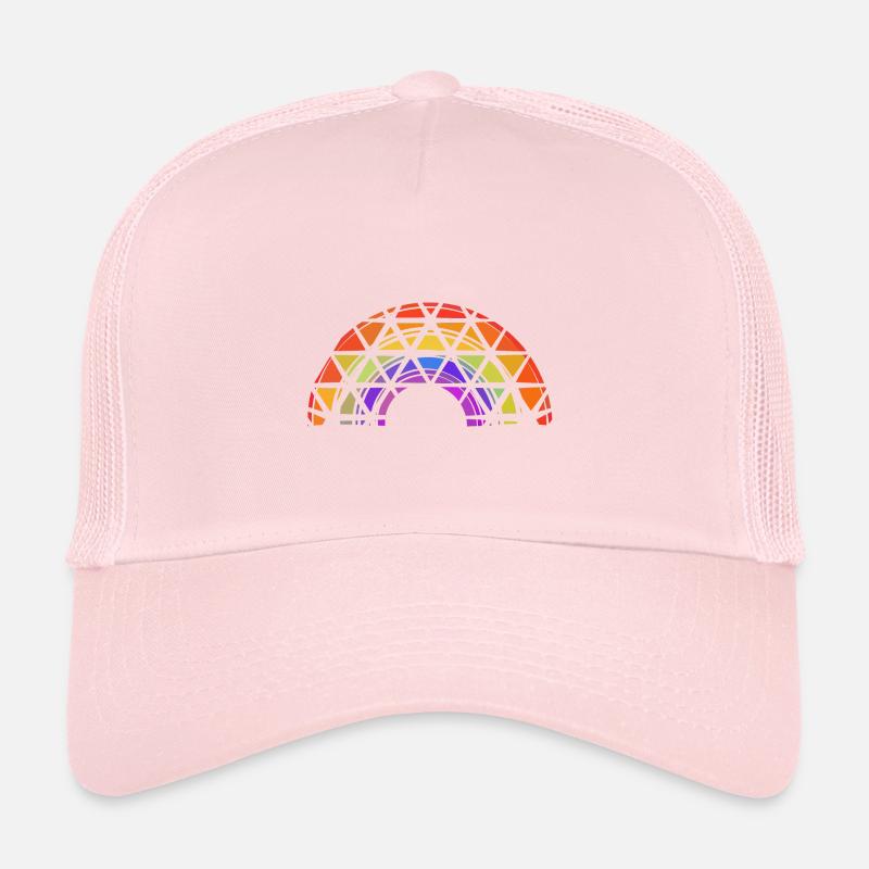 Arc-en-ciel abstrait Casquette trucker 
