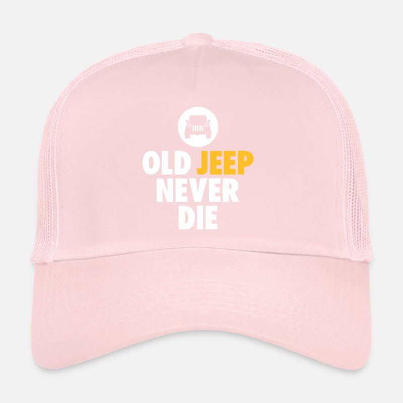 old jeep never die Trucker Cap