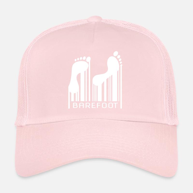 Barefoot Barcode Barefoot Bar Code Code Trucker Cap