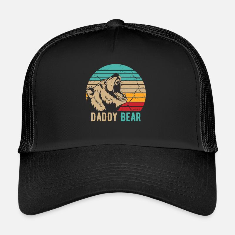 Papa Bär - Trucker Cap - Schwarz/Schwarz