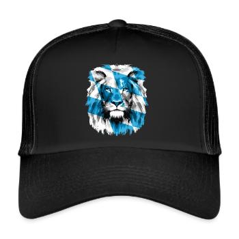 Bayern Löwe - Trucker Cap - Schwarz/Schwarz - Vorne