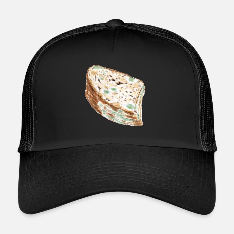 Moisis pain / champignons / champignons - Casquette trucker  - noir/noir