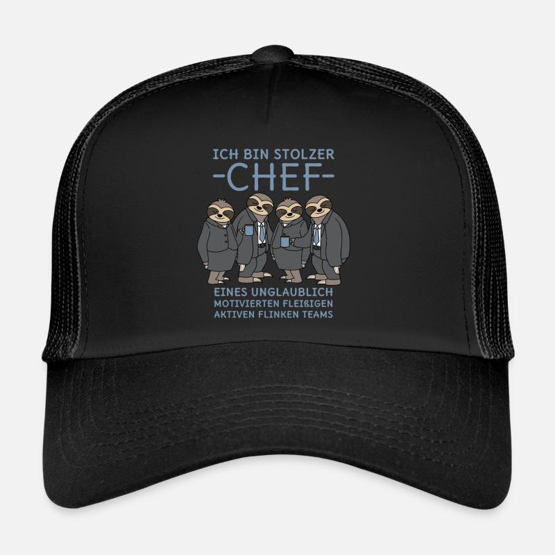 Stolzer Chef unglaublich fleißiges Team Faultiere Trucker Cap