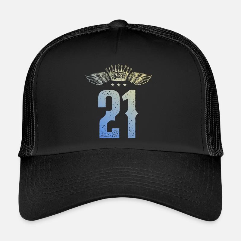 21 Number crown Trucker Cap