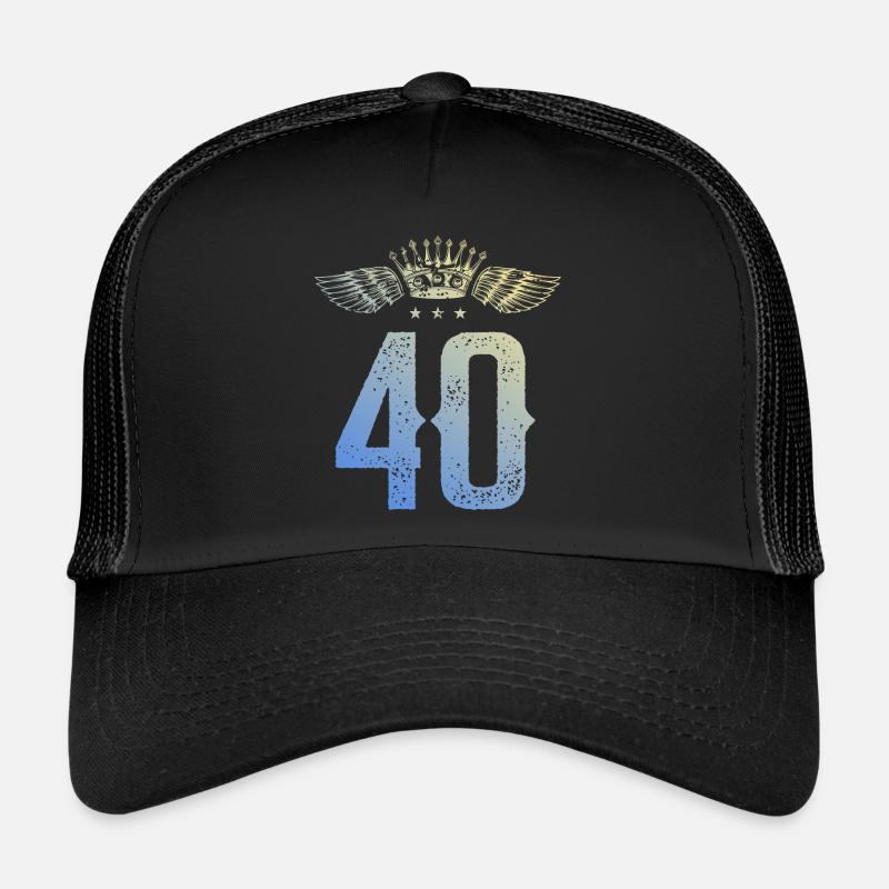 40 Zahl Krone Trucker Cap