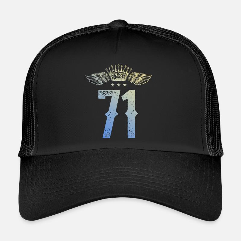 71 Couronne numérique Casquette trucker 