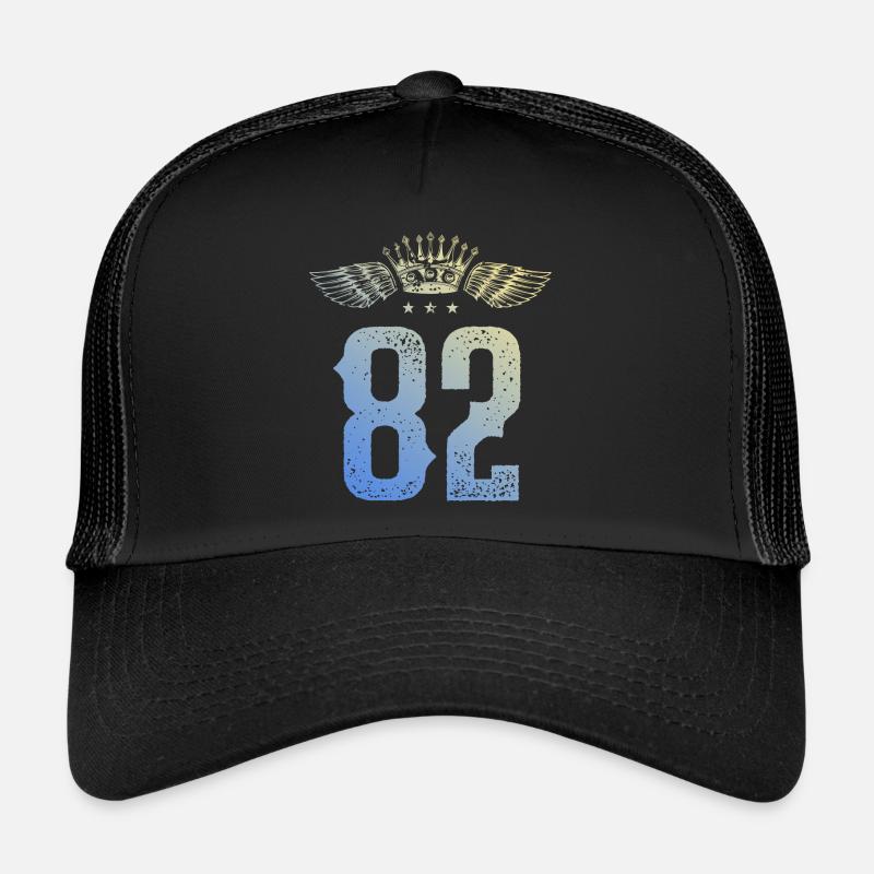 82 Zahl Krone Trucker Cap