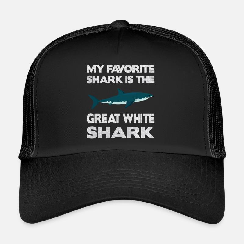 Mon requin préféré est le Great White Shark Design Casquette trucker 