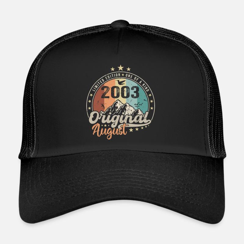 Août 2003 Cadeau D'anniversaire Août 2003 Vintage Casquette trucker 