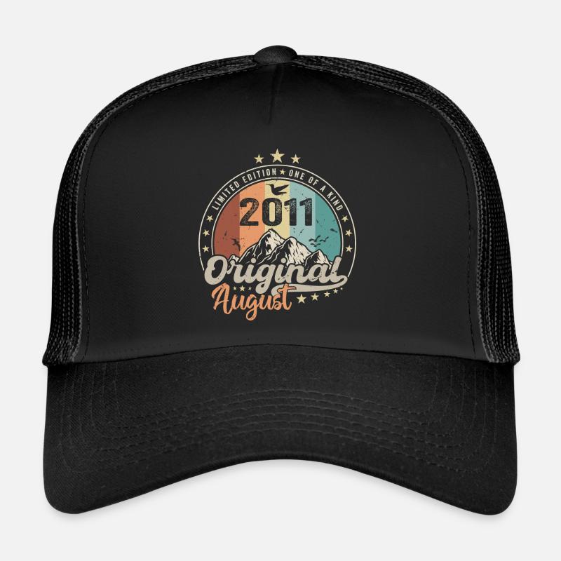 August 2011 Geburtstagsgeschenk August 2011 Jahrgang Trucker Cap