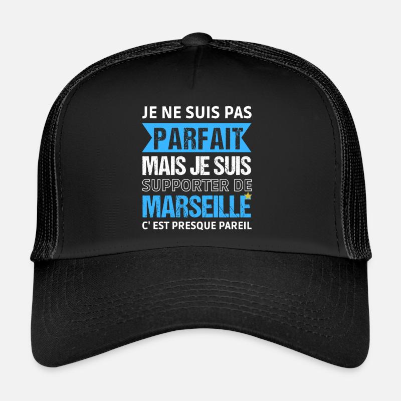 Supporter de Marseille cadeau pour Marseillais Casquette trucker 