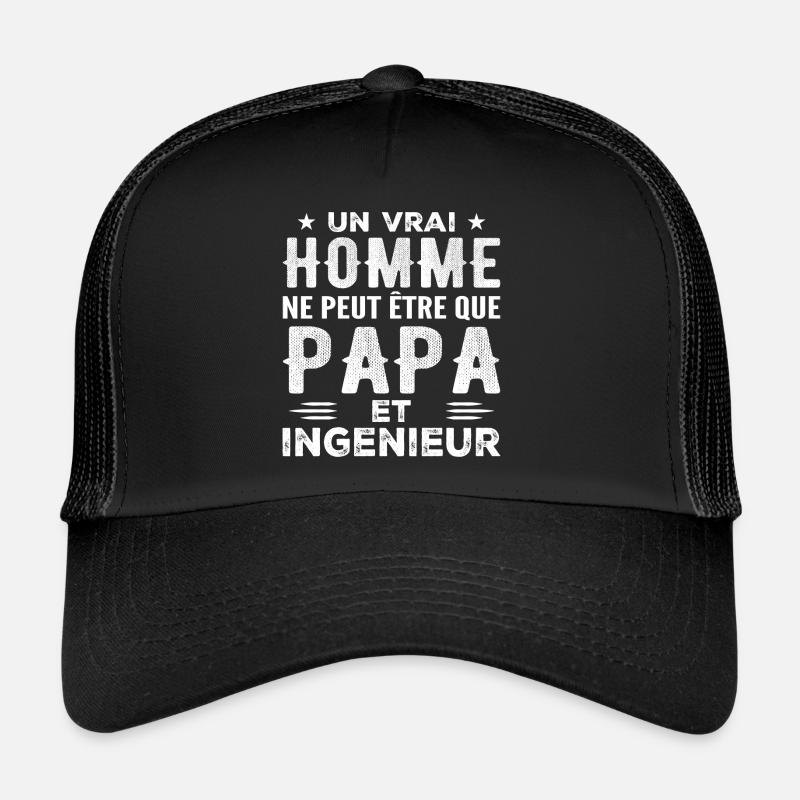 A Real Man Is Just a Dad and an Engineer Trucker Cap