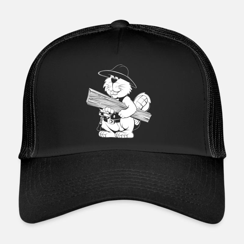 Zimmermann Cartoon - Trucker Cap - Schwarz/Schwarz