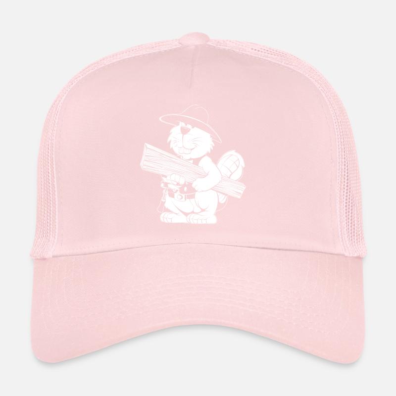Caricature de charpentier Casquette trucker 
