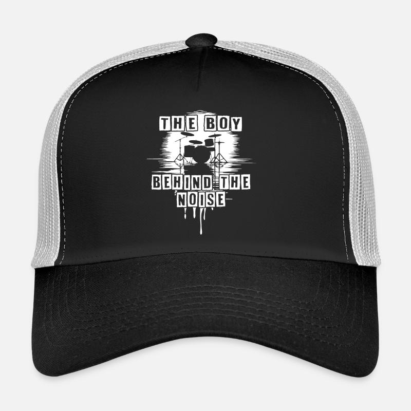 Drummer Boy Schlagzeuger Drumset Silhouette Casquette trucker 