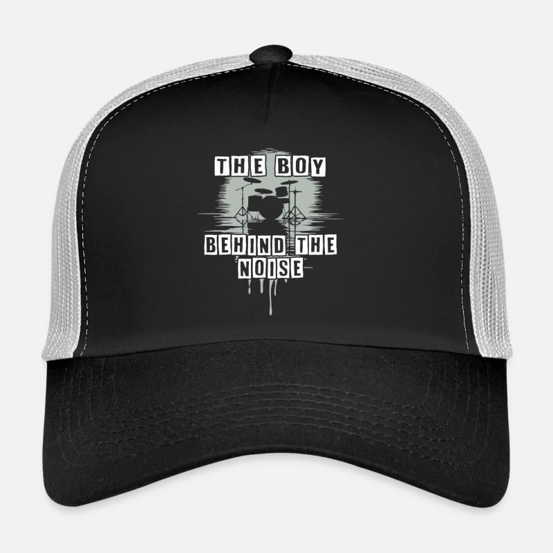 Drummer Boy Schlagzeuger Drumset Silhouette Casquette trucker 