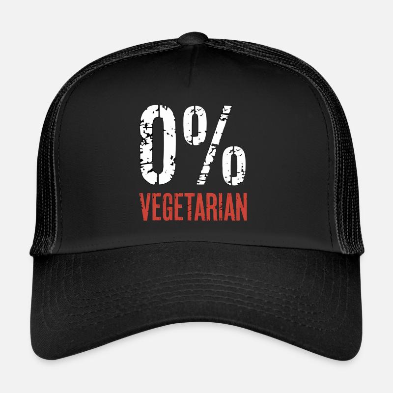 0% Vegetarian 9 Trucker Cap