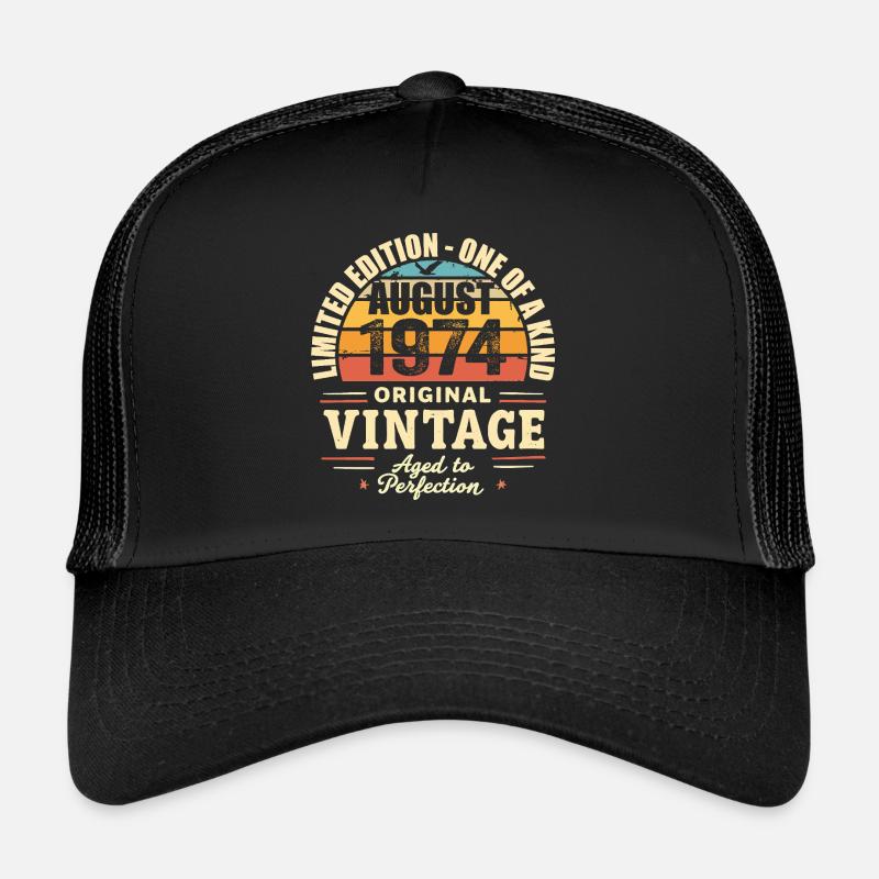 August 1974 Geburtstag August 1974 Trucker Cap