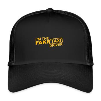 FAKE Taxi Driver - Trucker Cap - Schwarz/Schwarz - Vorne
