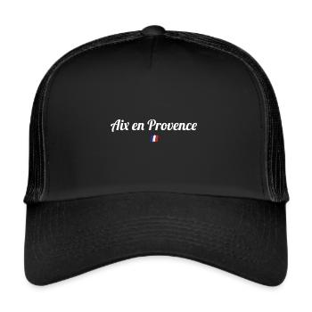 AIX EN PROVENCE - Casquette trucker  - noir/noir - Devant