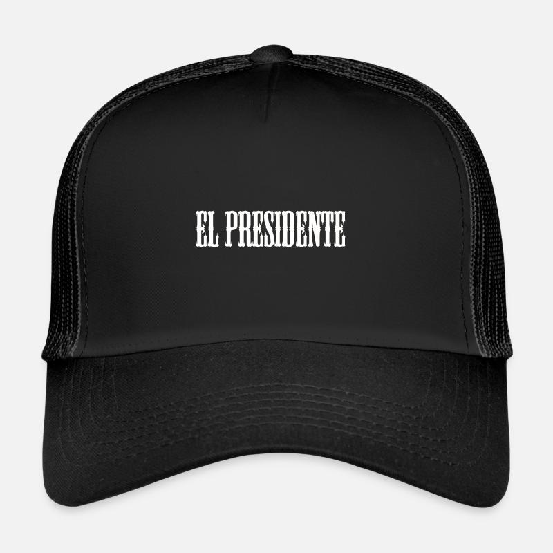 El Presidente - Trucker Cap - Schwarz/Schwarz
