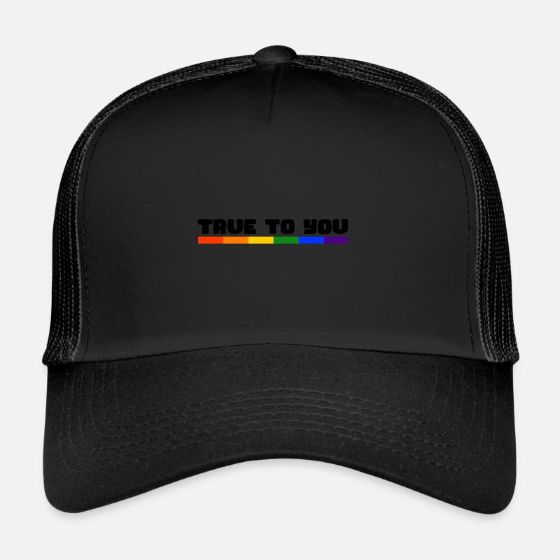 Rainbow Connection Embrace, Happy Pride Trucker Cap
