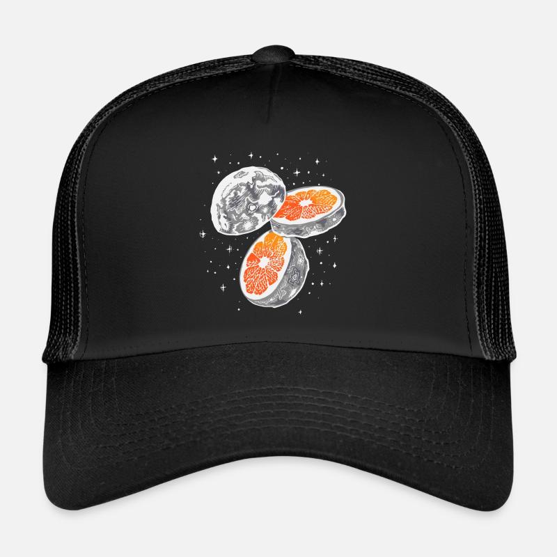 Orange vom Mond Trucker Cap