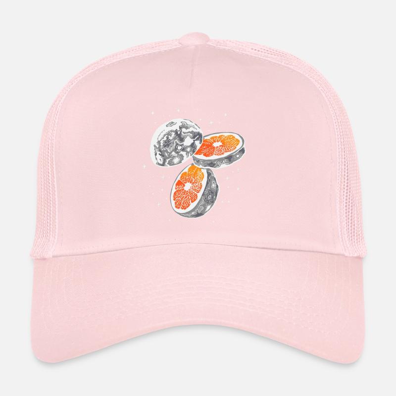 Orange de la lune Casquette trucker 