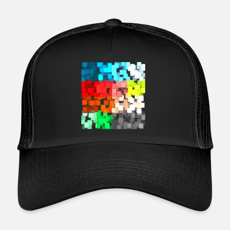 Abstrakte Kunst in Bunt Trucker Cap