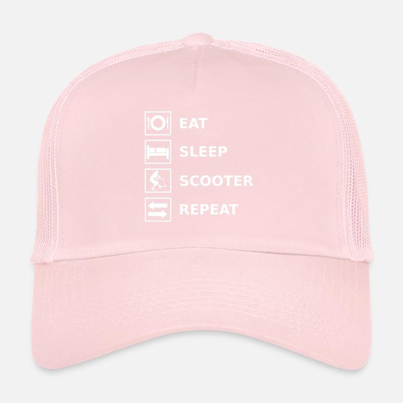 Eat Sleep Scooter Repeat Trucker Cap