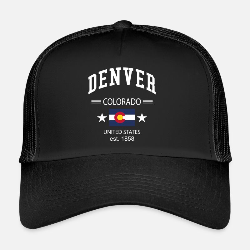 Denver - Casquette trucker  - noir/noir