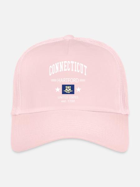 Connecticut - Casquette trucker  - rose pâle - Devant