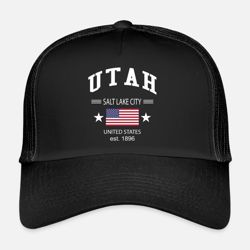 Utah - Casquette trucker  - noir/noir