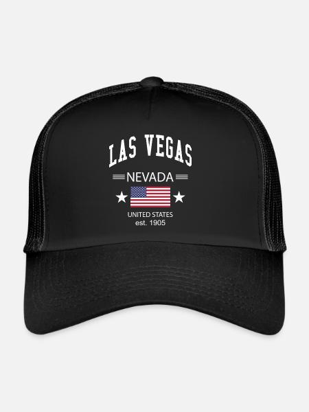 Las Vegas - Casquette trucker  - noir/noir - Devant