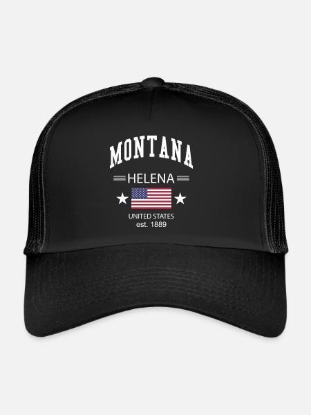 Montana - Trucker Cap - black/black - Front