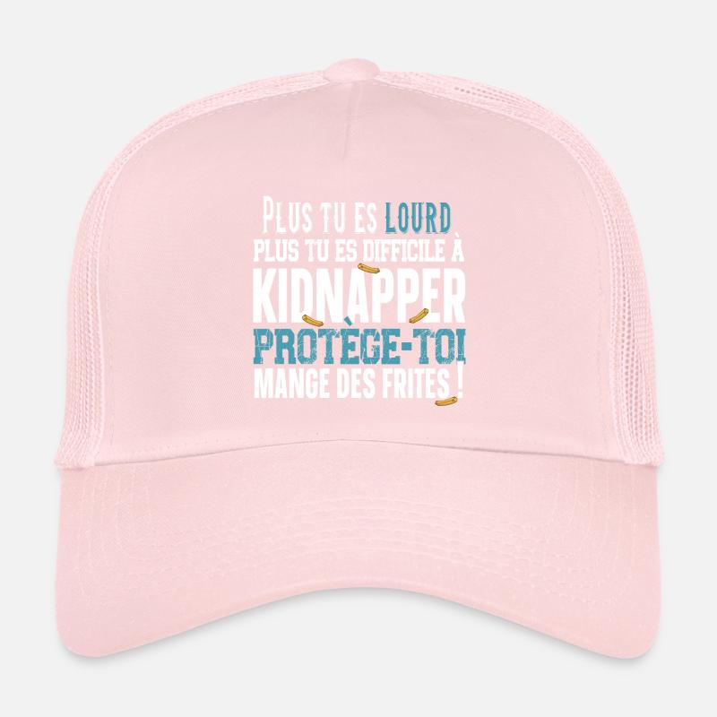 Frites Bouffe Nourriture Malbouffe Humour Obèse Casquette trucker 