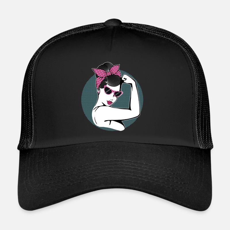Rockabilly Fille Casquette trucker 