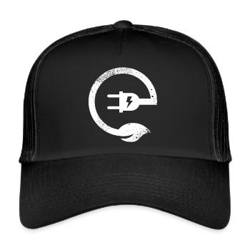 Electric Powered E-Bike - Trucker Cap - Schwarz/Schwarz - Vorne