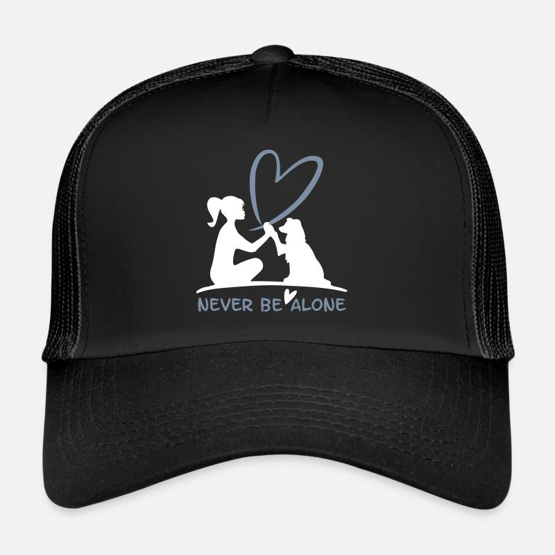Never be alone- mit deinem Vierbeiner Hund Trucker Cap