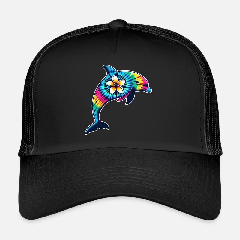 Tie Dye Delfinurlaub 2024 Hawaii Trucker Cap